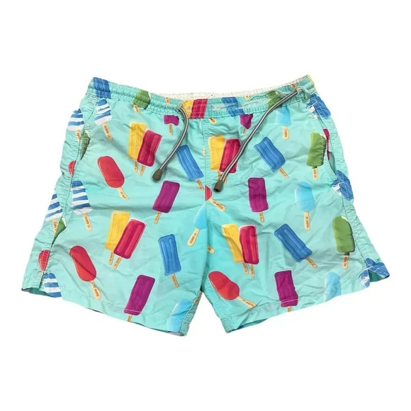 MC2 Saint Barth Blue Popcicle Ice Boys Swim Trunks L - Picture 1 of 5